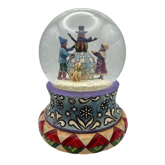 Jim Shore Musical Snow Globe 2007 Snowy Day Frosty Friend 4008849 Holiday Winter - Picture 1 of 6
